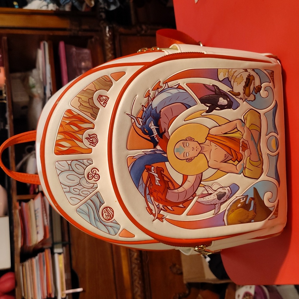 Loungefly Avatar Ang Meditation Double Strap Backpack Purse